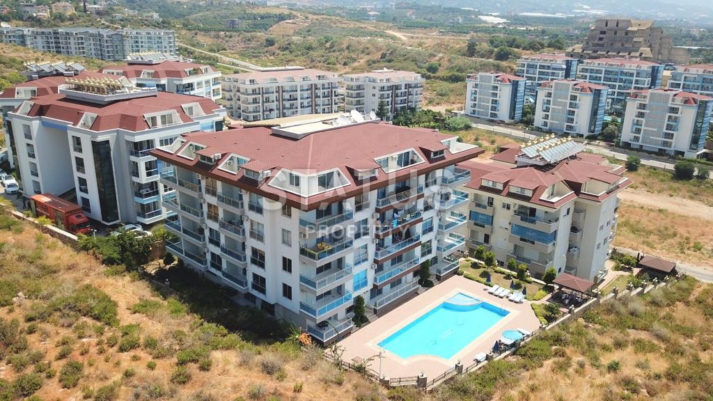 Меблированный садовый дуплекс 2+1, 140 м2 с видом на море. Кестель, Алания. фото 32