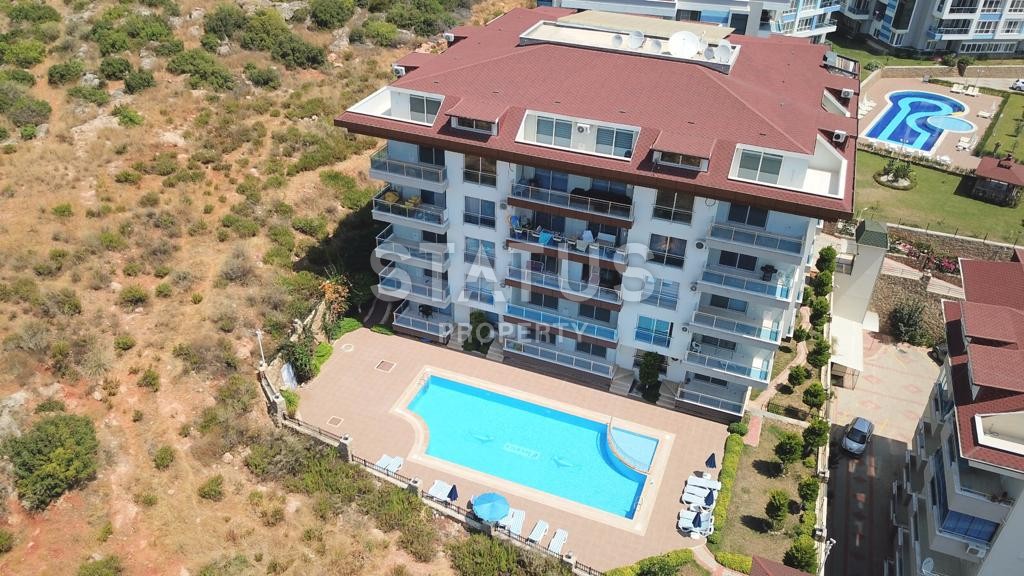 Меблированный садовый дуплекс 2+1, 140 м2 с видом на море. Кестель, Алания. фото 34