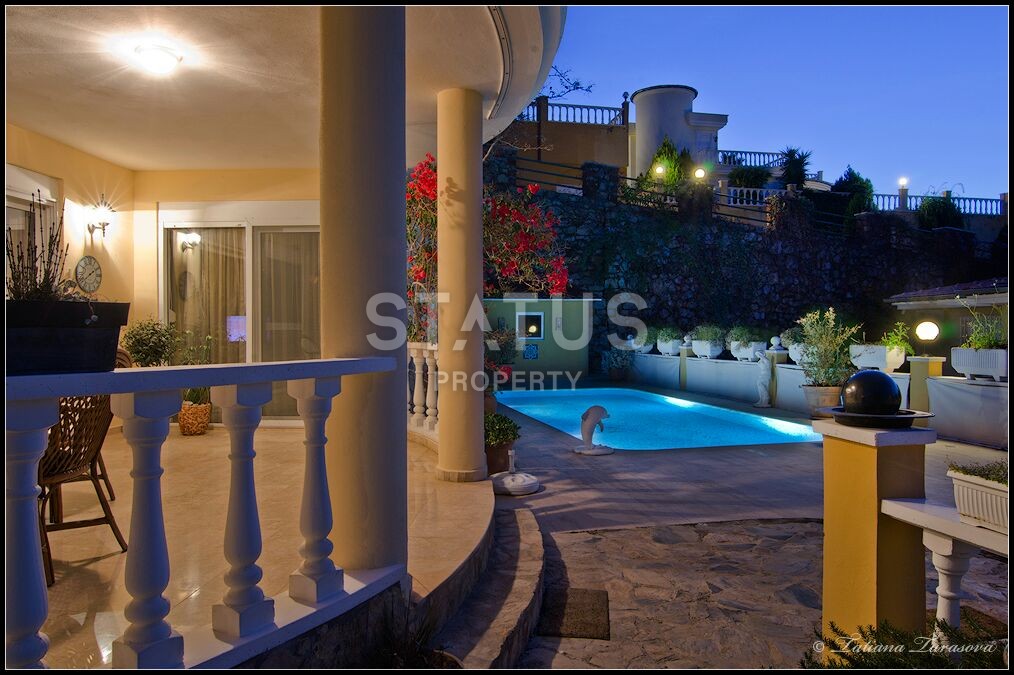 Уютная вилла 3+1 с собственным бассейном с шикарными видами на море и горы, 220 м2 фото 5