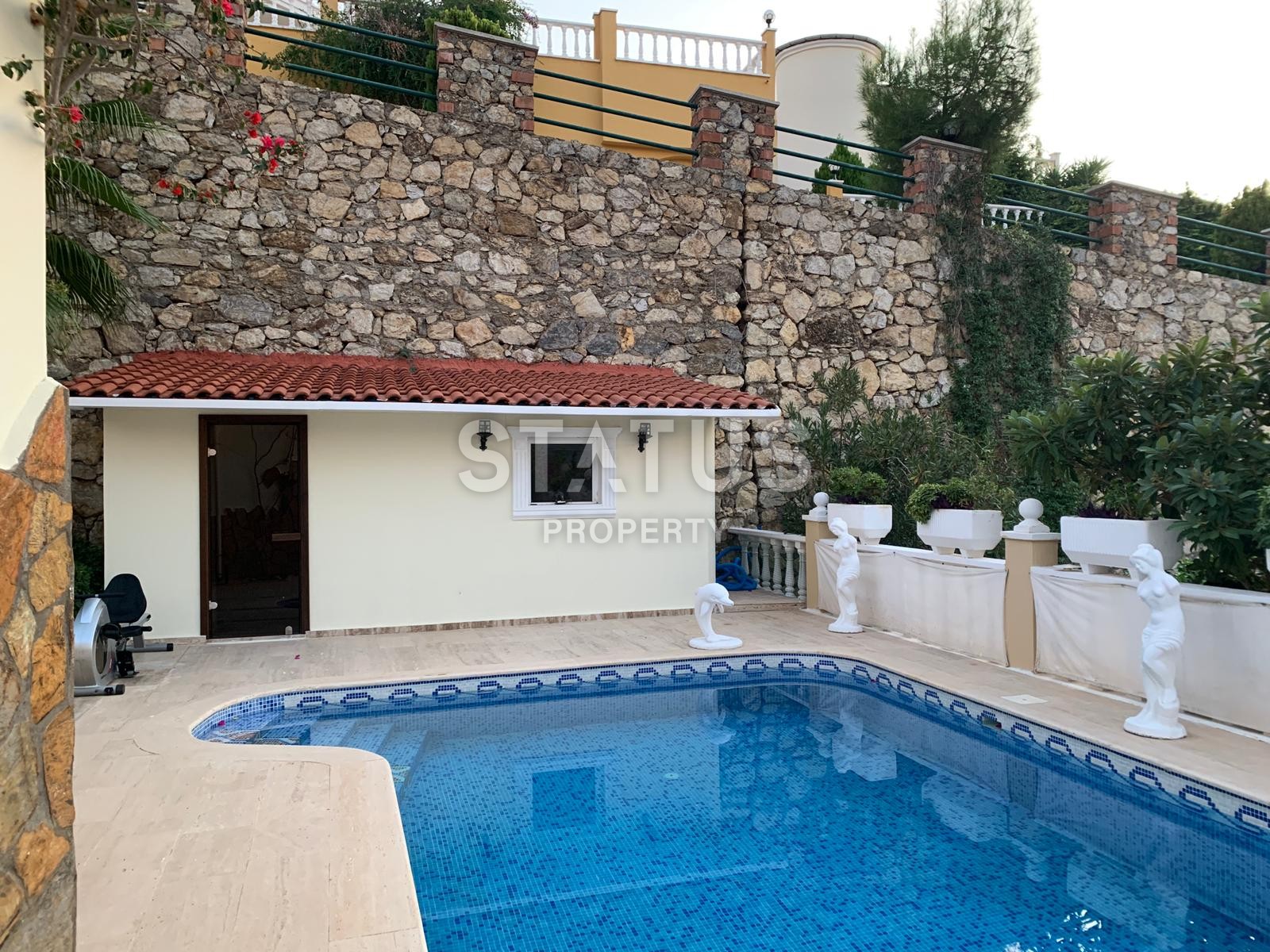 Уютная вилла 3+1 с собственным бассейном с шикарными видами на море и горы, 220 м2 фото 32