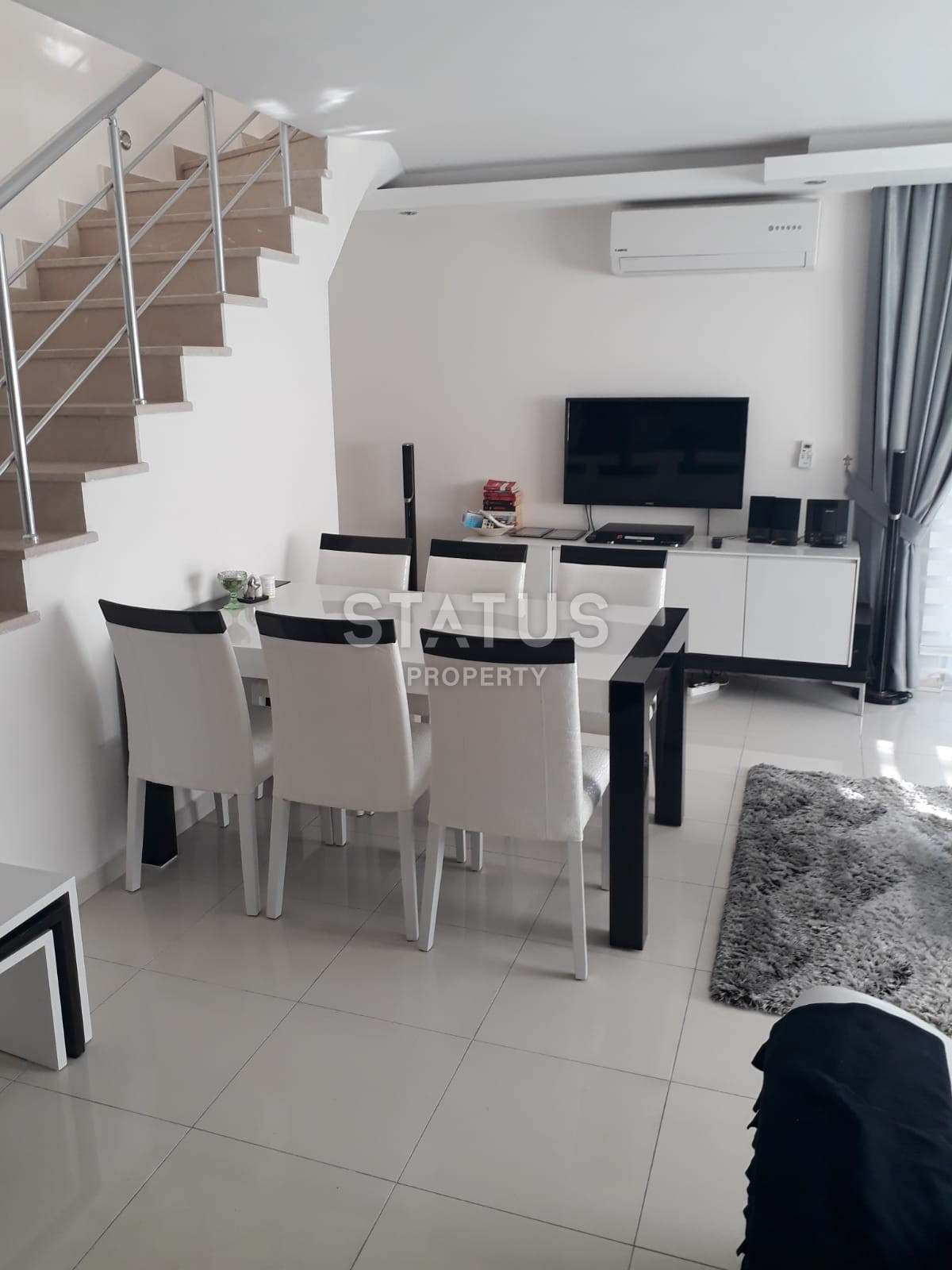 Двухуровневые апартаменты на последнем этаже с видом на горы в центре Аланьи, 140 м2 фото 12