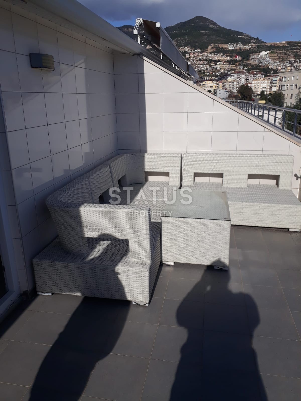 Двухуровневые апартаменты на последнем этаже с видом на горы в центре Аланьи, 140 м2 фото 13