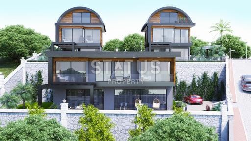 Новый проект Вилл 3+1 и 4+1 с собственными участками и панорамным видом на море. Бекташ, Алания. фото 3