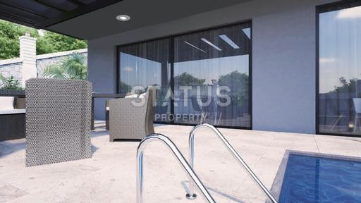 Новый проект Вилл 3+1 и 4+1 с собственными участками и панорамным видом на море. Бекташ, Алания. фото 6