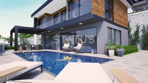 Новый проект Вилл 3+1 и 4+1 с собственными участками и панорамным видом на море. Бекташ, Алания. фото 7