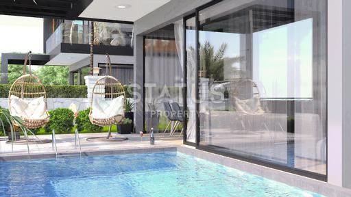 Новый проект Вилл 3+1 и 4+1 с собственными участками и панорамным видом на море. Бекташ, Алания. фото 8