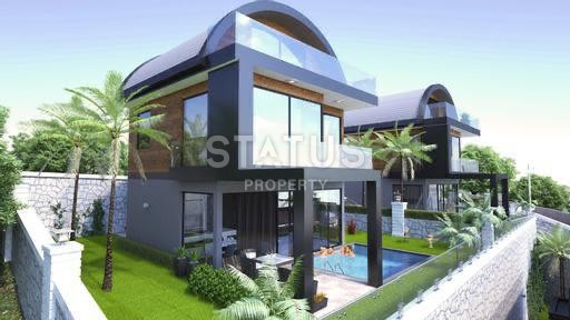 Новый проект Вилл 3+1 и 4+1 с собственными участками и панорамным видом на море. Бекташ, Алания. фото 9