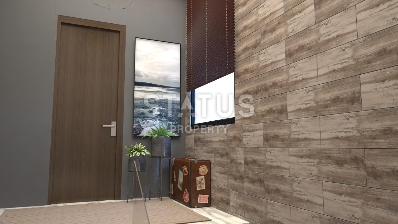 Новый проект Вилл 3+1 и 4+1 с собственными участками и панорамным видом на море. Бекташ, Алания. фото 18