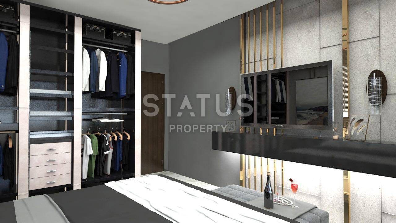 Новый проект Вилл 3+1 и 4+1 с собственными участками и панорамным видом на море. Бекташ, Алания. фото 22