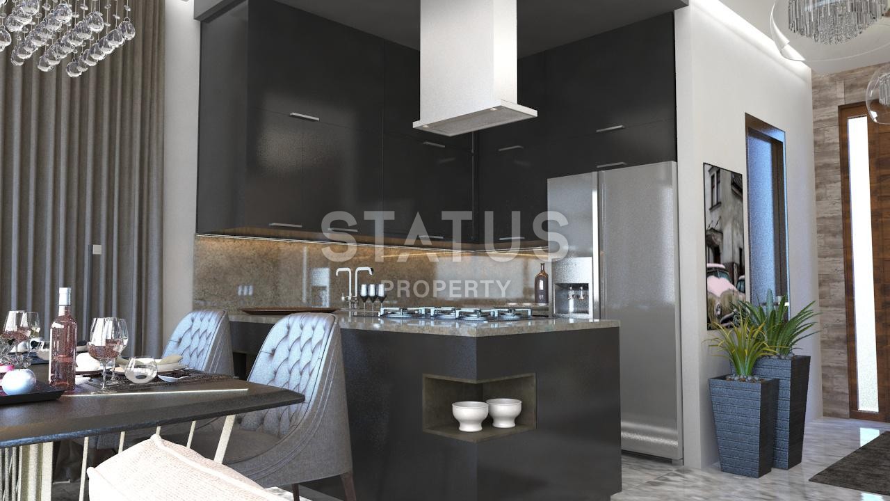 Новый проект Вилл 3+1 и 4+1 с собственными участками и панорамным видом на море. Бекташ, Алания. фото 23