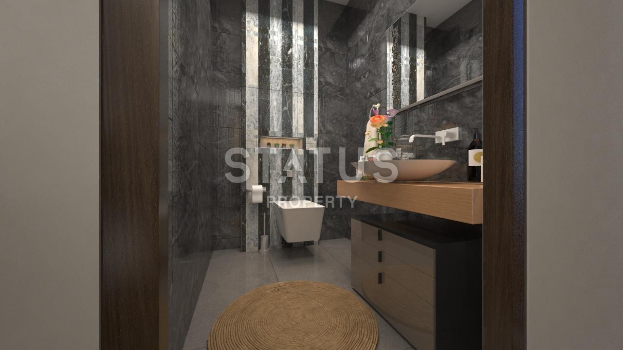 Новый проект Вилл 3+1 и 4+1 с собственными участками и панорамным видом на море. Бекташ, Алания. фото 24