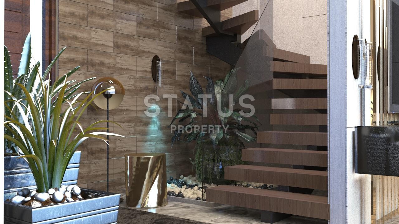 Новый проект Вилл 3+1 и 4+1 с собственными участками и панорамным видом на море. Бекташ, Алания. фото 25