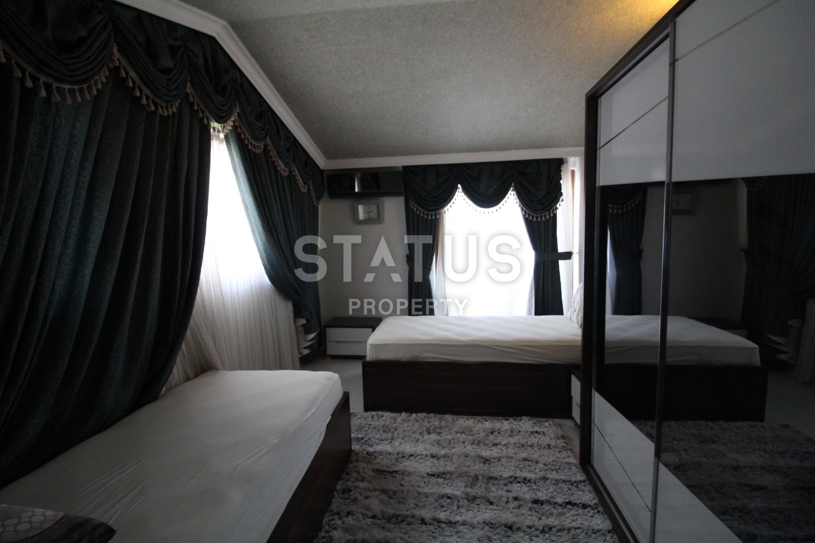 Просторные двухуровневые апартаменты 4+1 с видом на море 220м2. Кестель, Алания. фото 13