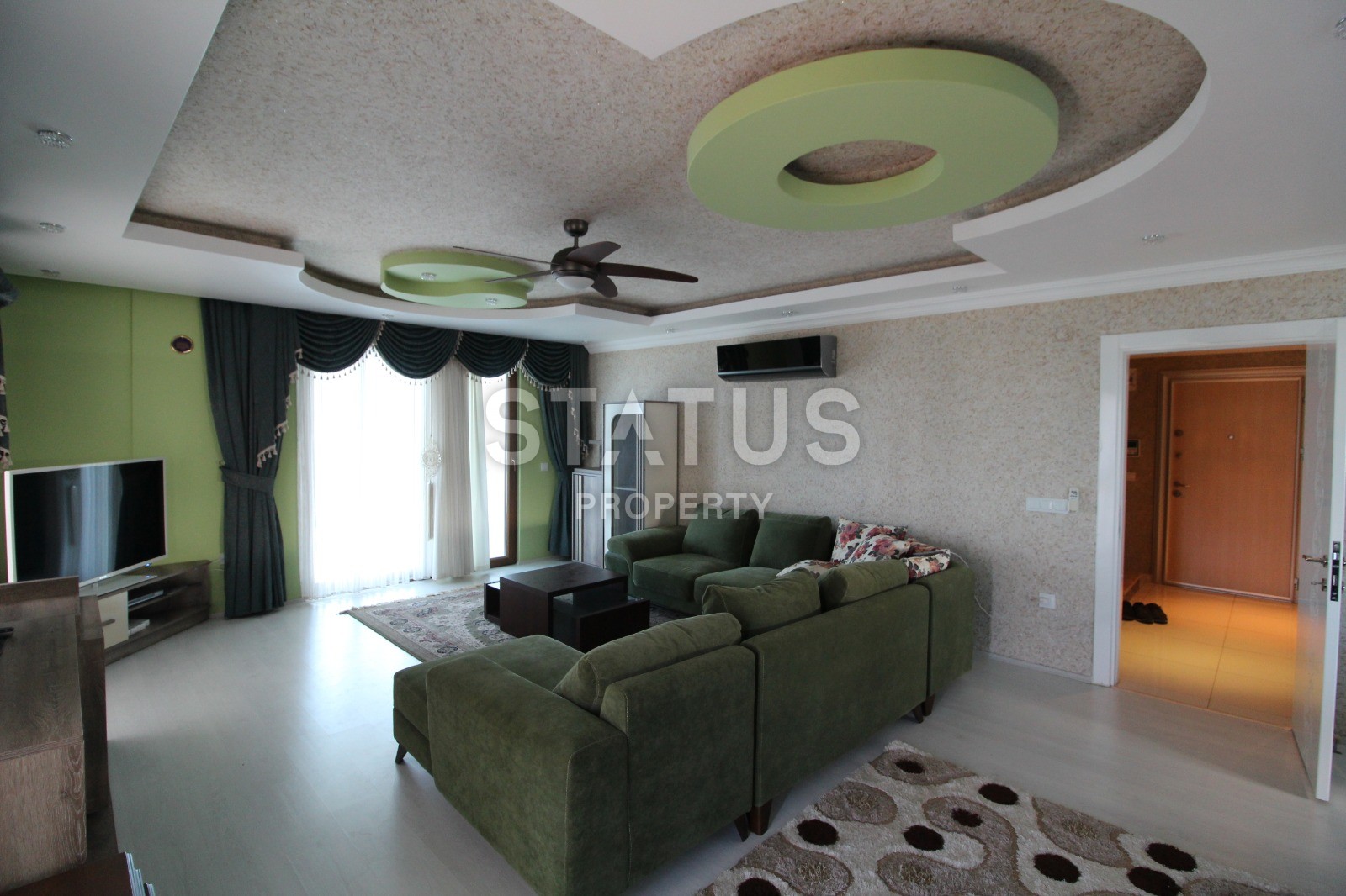 Просторные двухуровневые апартаменты 4+1 с видом на море 220м2. Кестель, Алания. фото 15