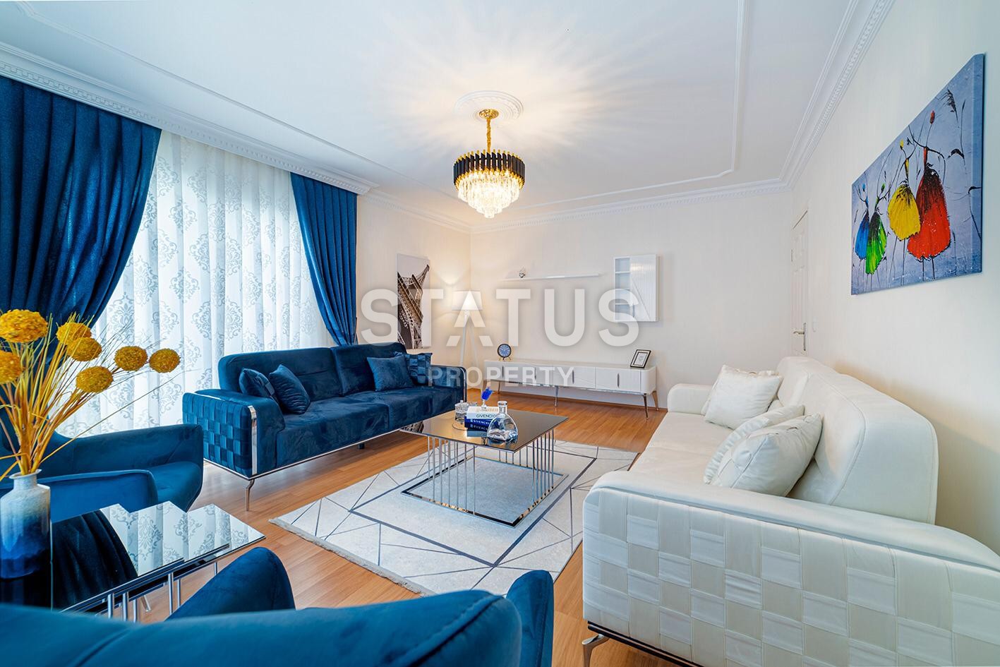 Spacious furnished apartment 2+1, 120 m2 in a complex with a swimming pool. Mahmutlar, Alanya. фото 3