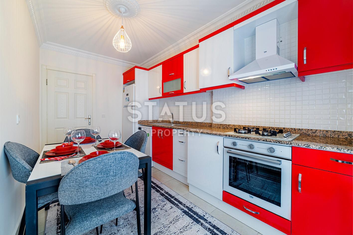 Spacious furnished apartment 2+1, 120 m2 in a complex with a swimming pool. Mahmutlar, Alanya. фото 7