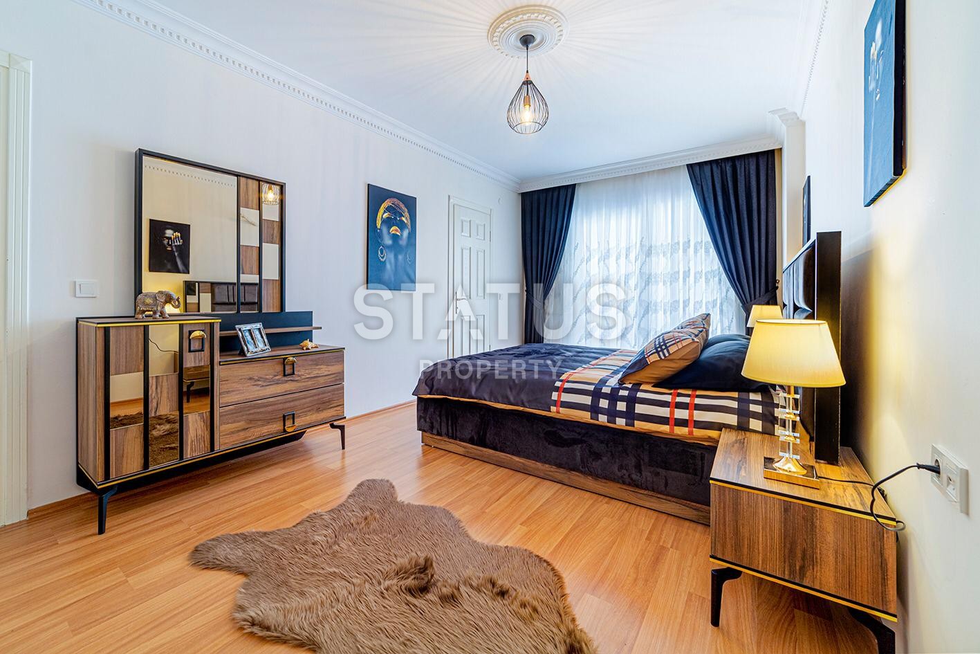 Spacious furnished apartment 2+1, 120 m2 in a complex with a swimming pool. Mahmutlar, Alanya. фото 9