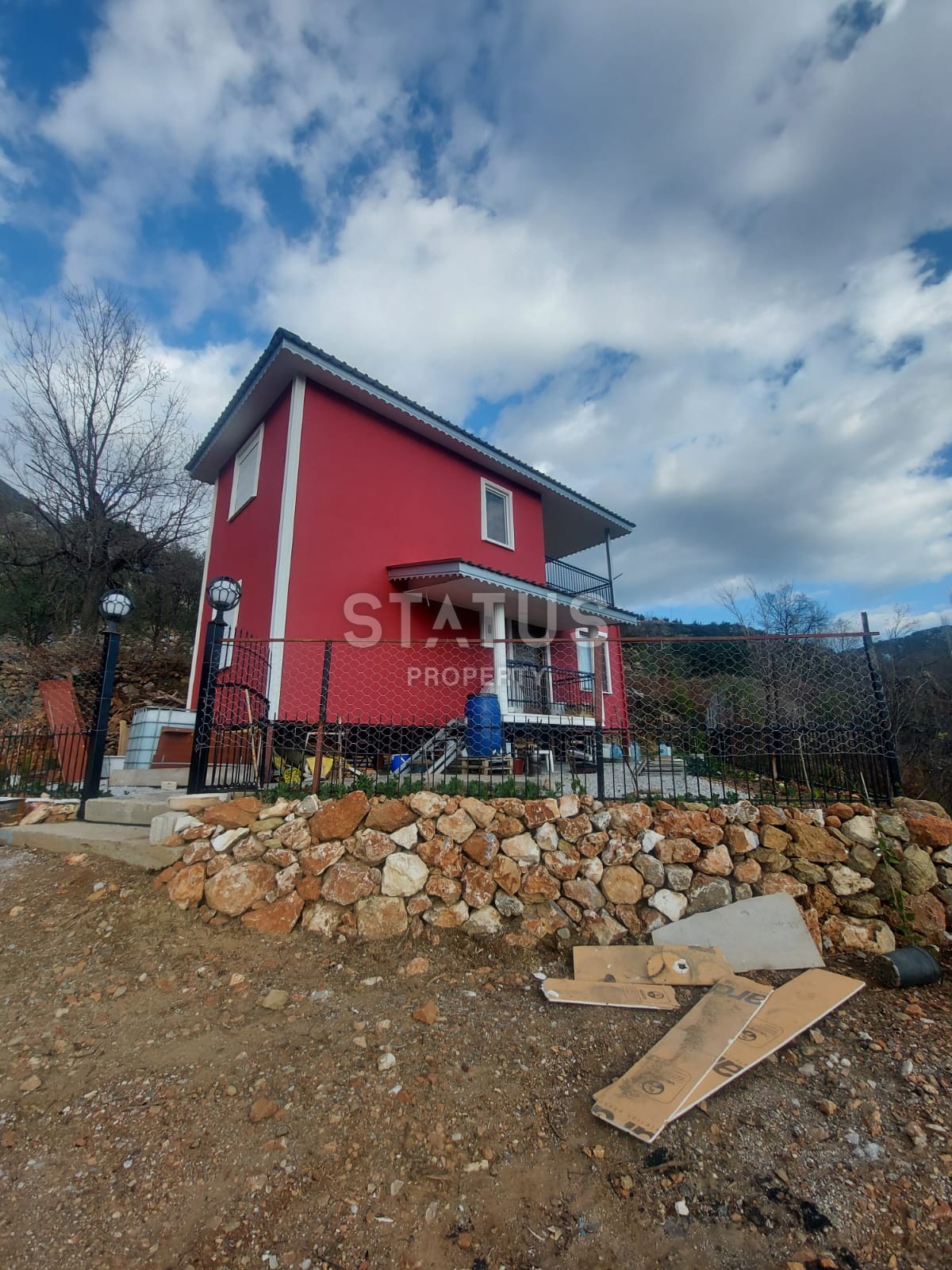 Plot of 450 m2 with prefabricated house and sea view in the ecological location of Bademaaci, Alanya. фото 4