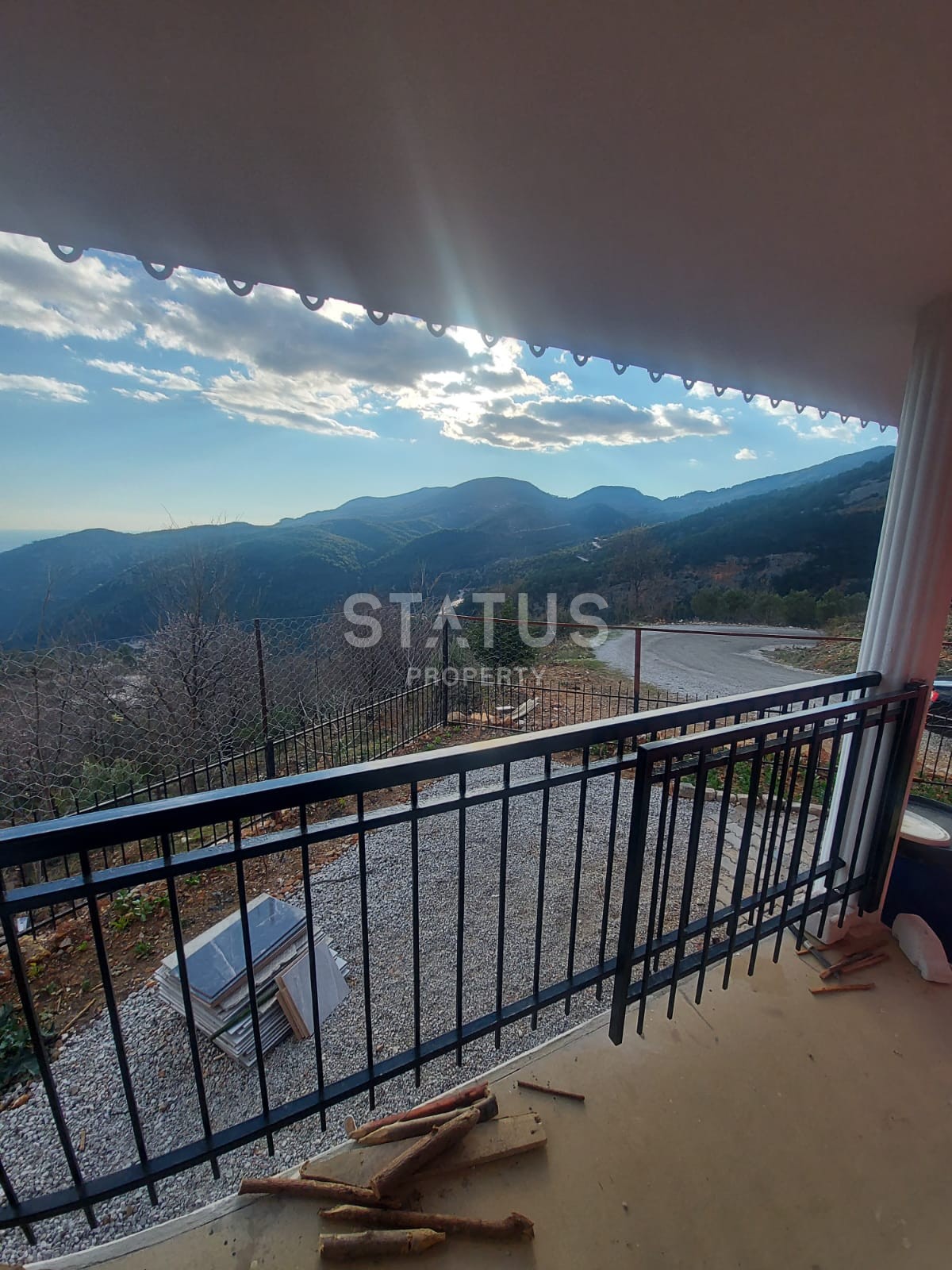 Plot of 450 m2 with prefabricated house and sea view in the ecological location of Bademaaci, Alanya. фото 6