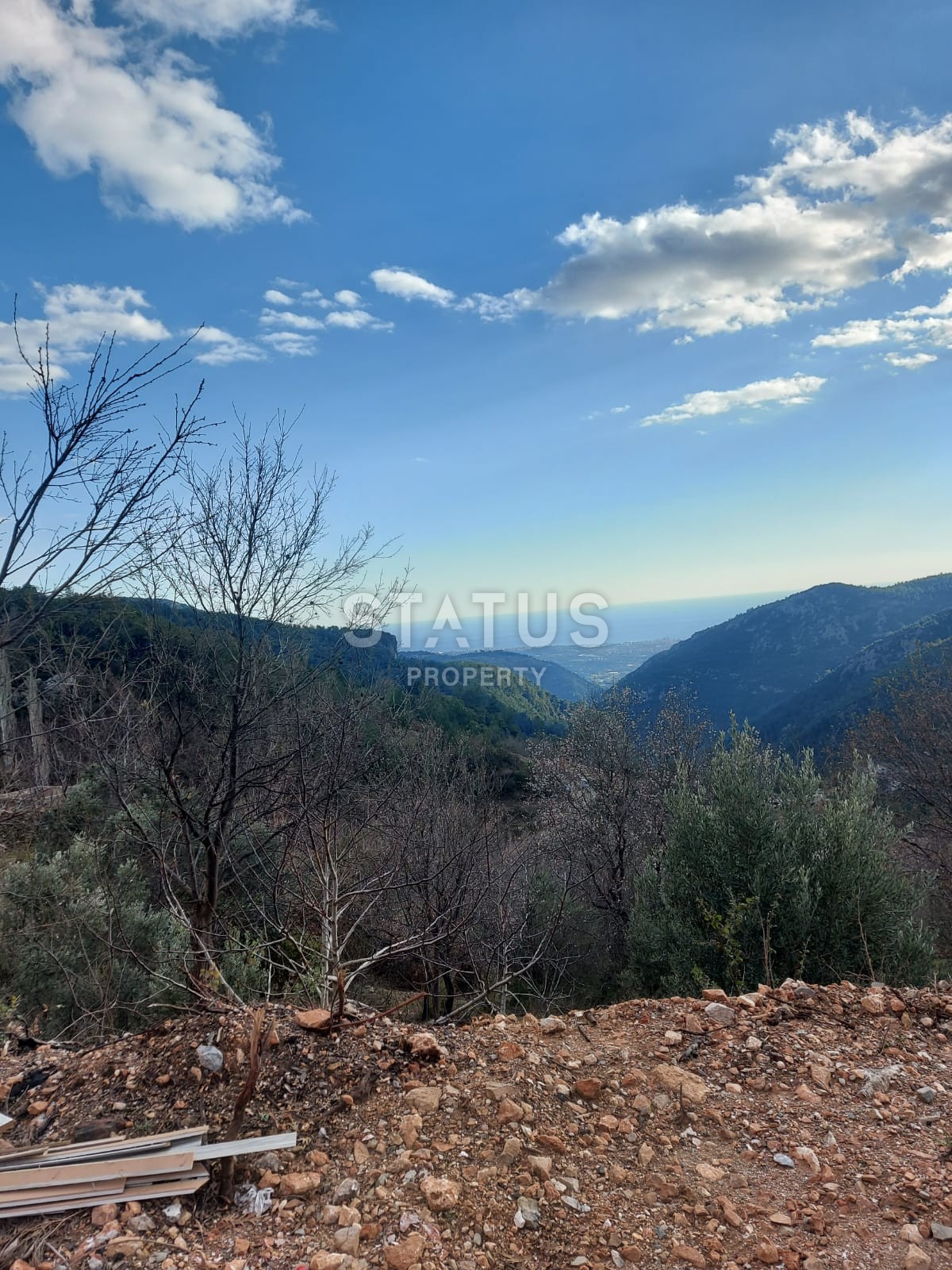 Plot of 450 m2 with prefabricated house and sea view in the ecological location of Bademaaci, Alanya. фото 10