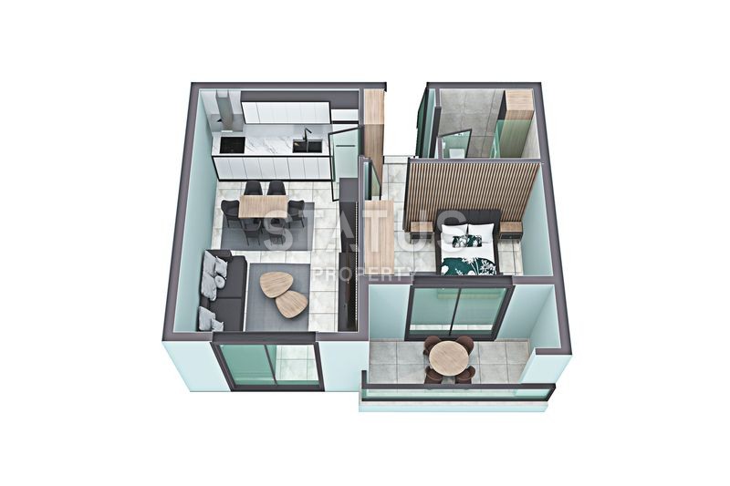 Новый инвестиционный проект в Тосмуре. Апартаменты 1+1 и 2+1 от 65 до 140 м2. Хорошая локация. фото 18