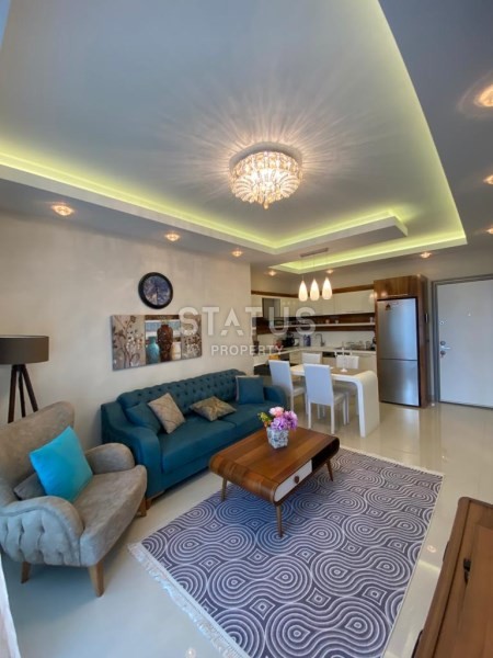 Апартаменты 1+1, 65 м2 с прямым видом на море в элитном комплексе. Махмутлар, Алания фото 4