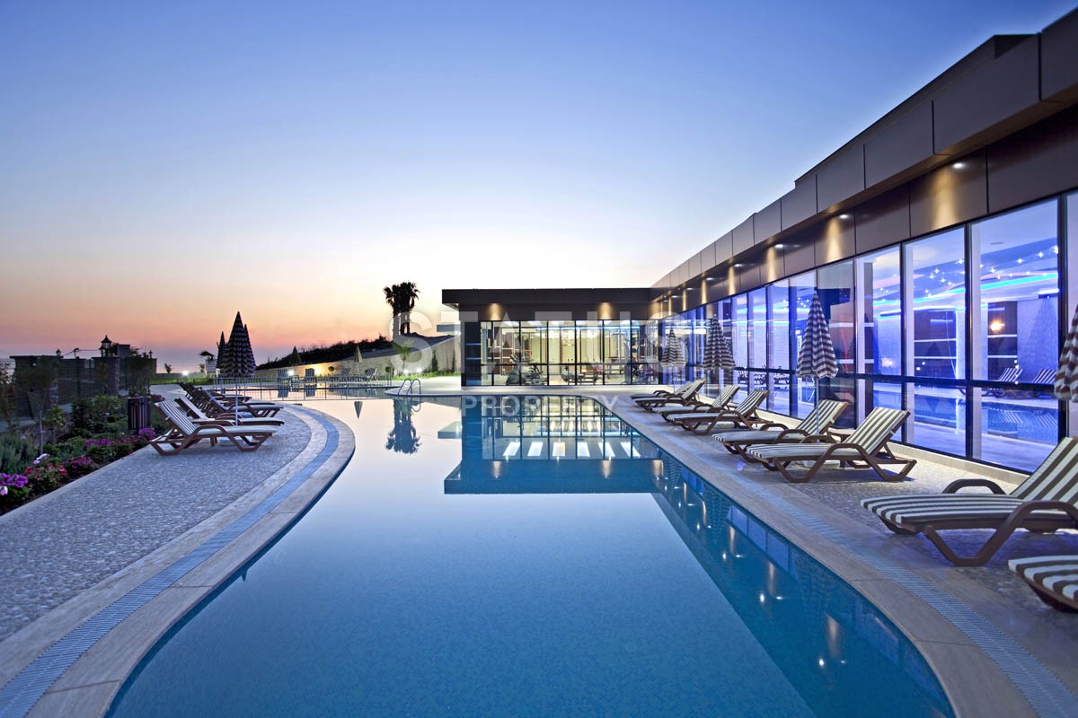 Duplex apartment 3+1, 160m2 with sea view in a luxury complex. Kargicak, Alanya. фото 52