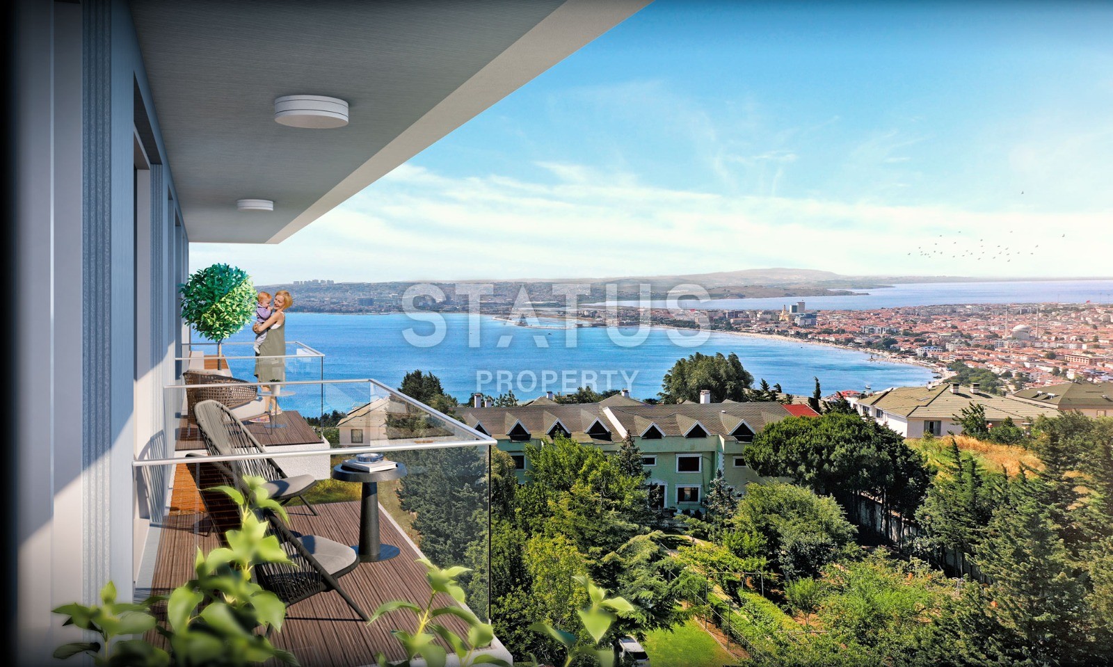 Апартаменты разных планировок от 65 до 234 м2 в элитном комплексе с видом на море и озеро. Буюкчекмедже, Стамбул. фото 5