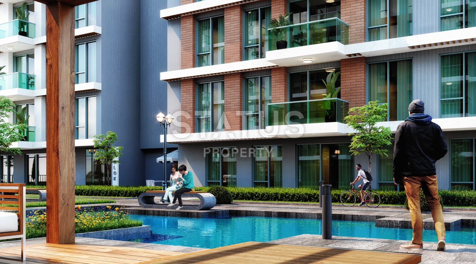 Апартаменты разных планировок от 65 до 234 м2 в элитном комплексе с видом на море и озеро. Буюкчекмедже, Стамбул. фото 7