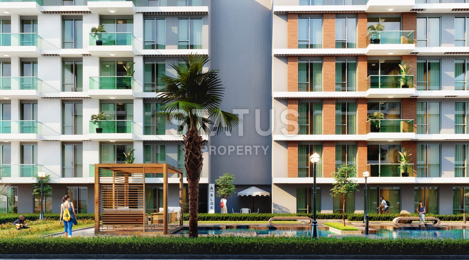 Апартаменты разных планировок от 65 до 234 м2 в элитном комплексе с видом на море и озеро. Буюкчекмедже, Стамбул. фото 12