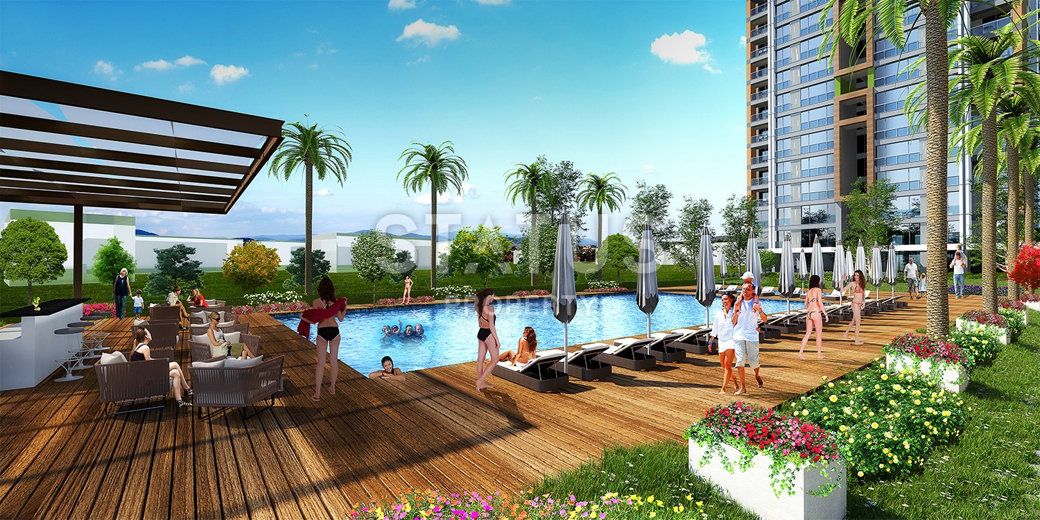 Апартаменты в новом комплексе с инфраструктурой и видом на море. Картал, Стамбул. фото 19