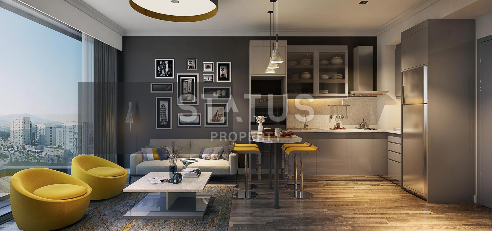 Апартаменты в новом комплексе с инфраструктурой и видом на море. Картал, Стамбул. фото 24