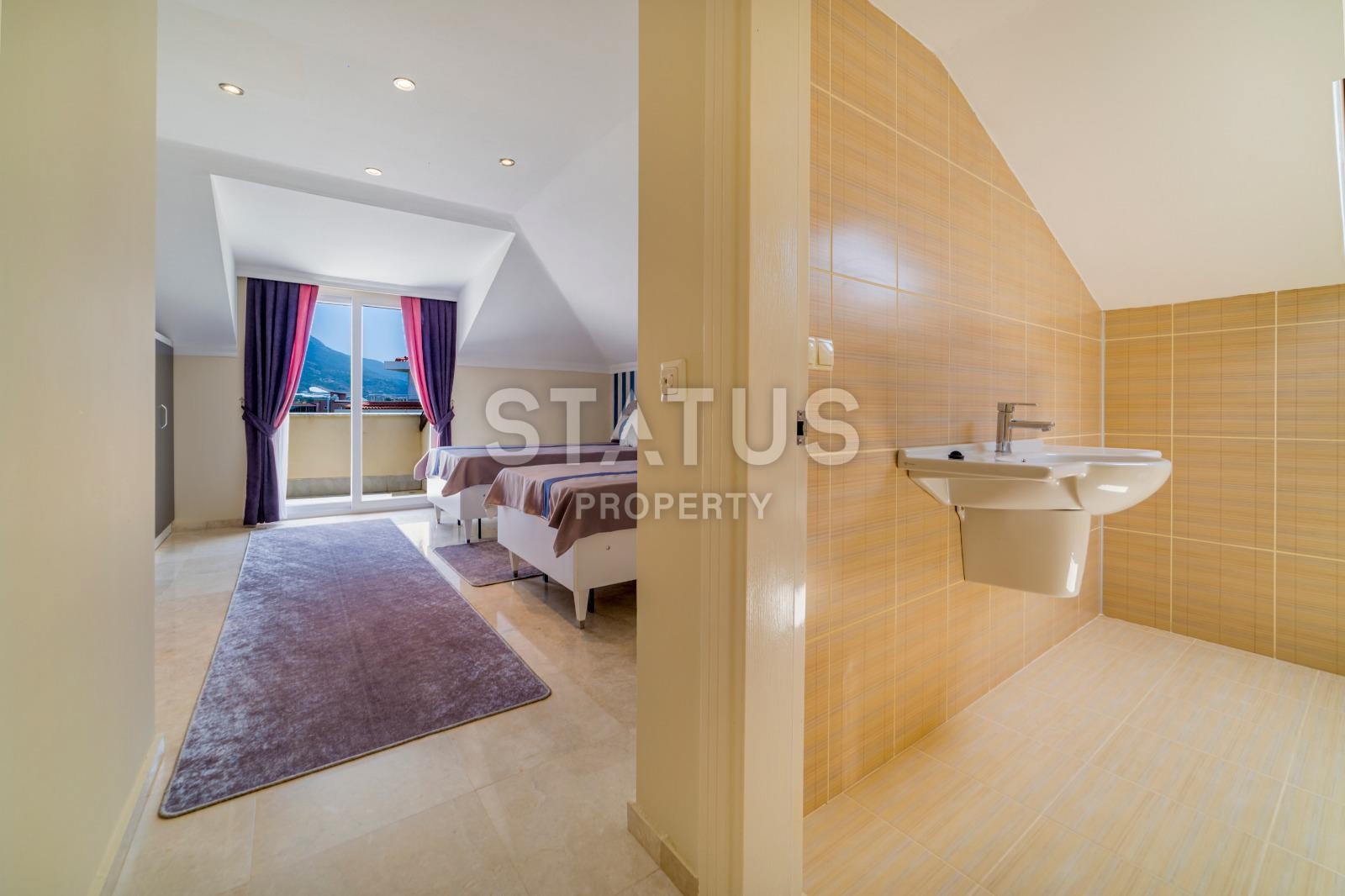 Duplex apartment 3+1, 210 m2 with sea view in Kestel, Alanya. фото 22