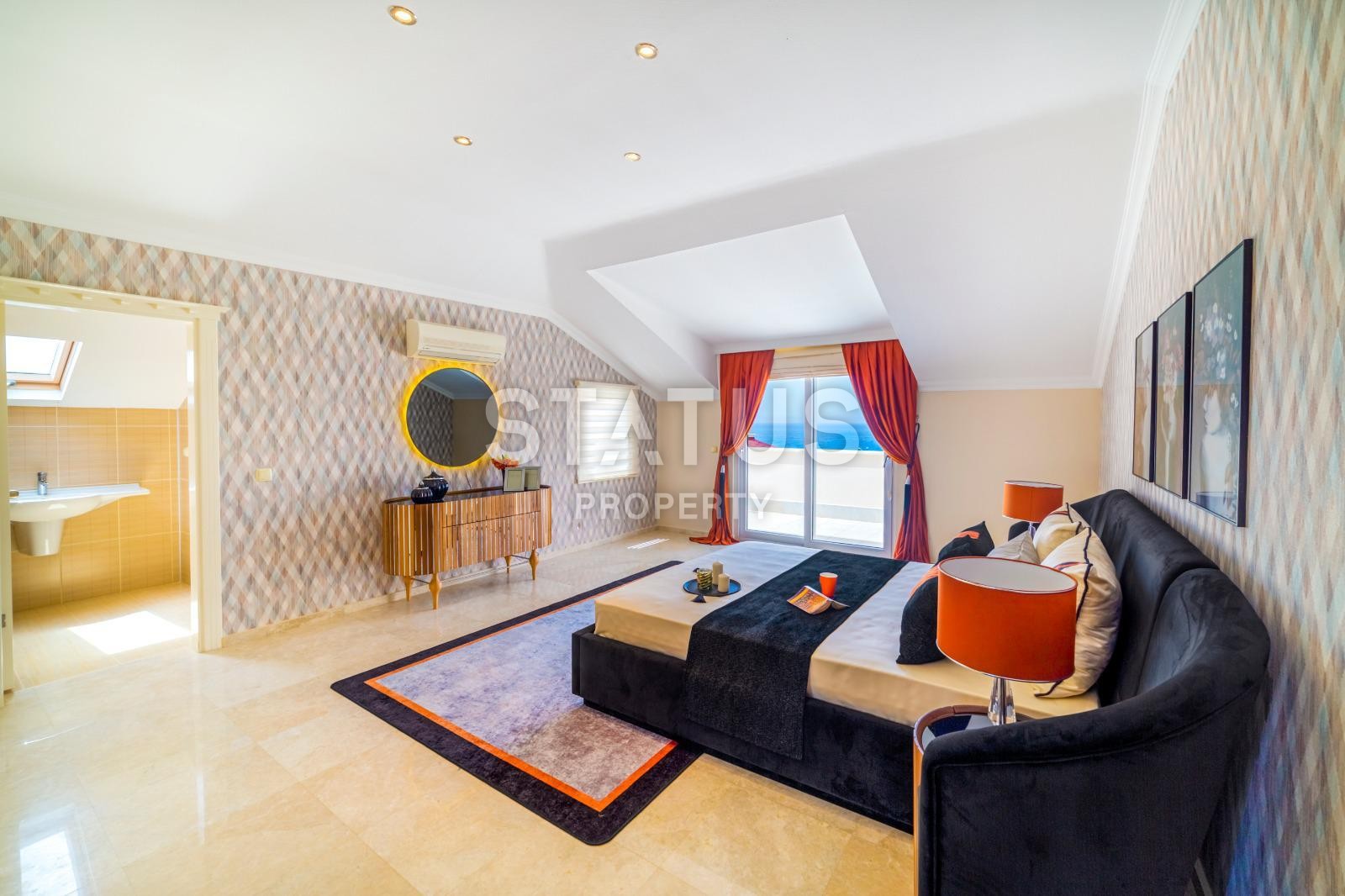 Duplex apartment 3+1, 210 m2 with sea view in Kestel, Alanya. фото 31