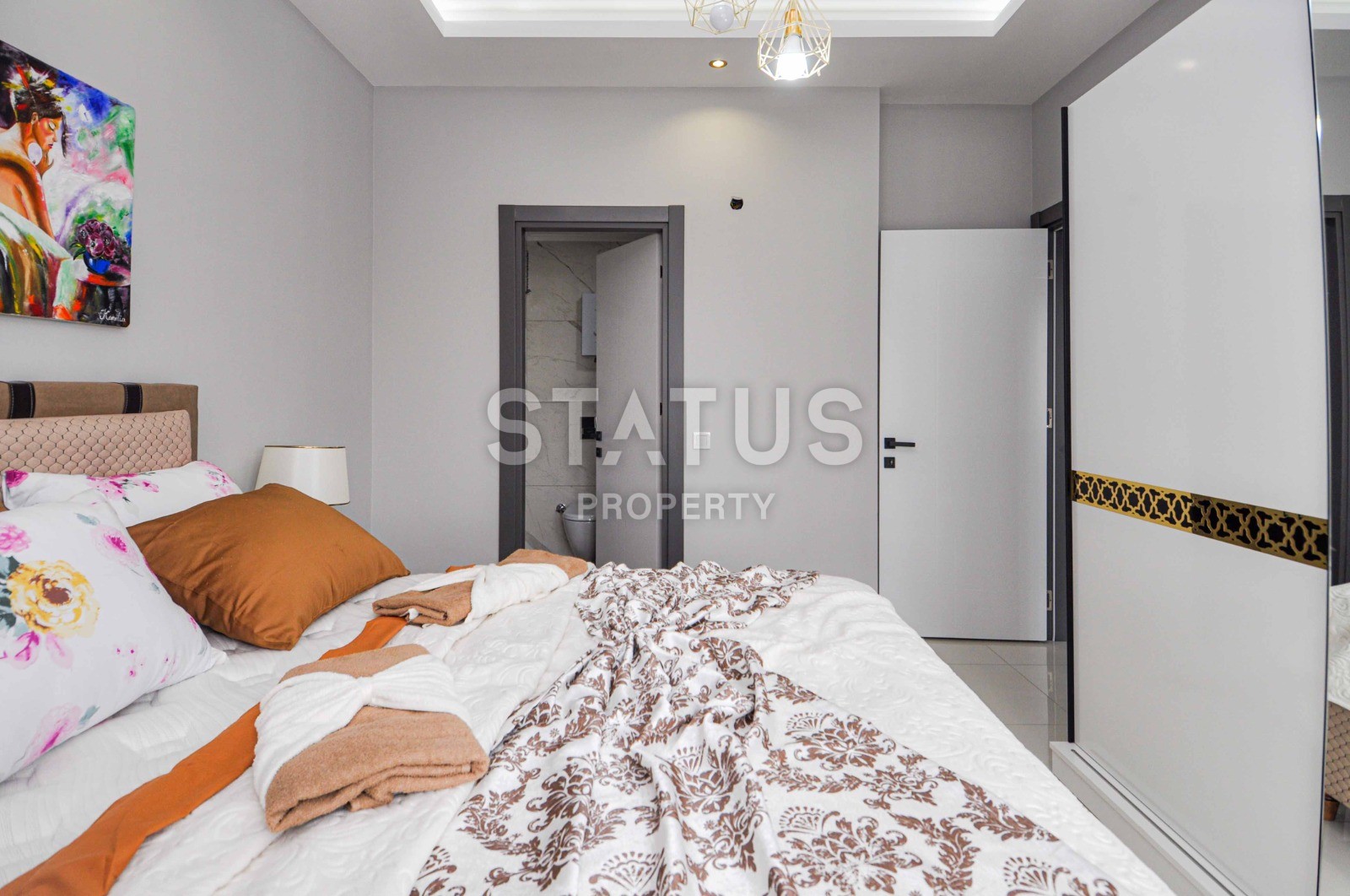 Двухуровневые меблированные апартаменты 2+1, 106м2 с выходом в сад. Каргыджак, Алания. фото 9