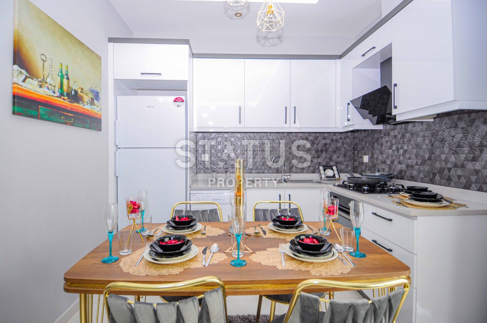 Двухуровневые меблированные апартаменты 2+1, 106м2 с выходом в сад. Каргыджак, Алания. фото 20