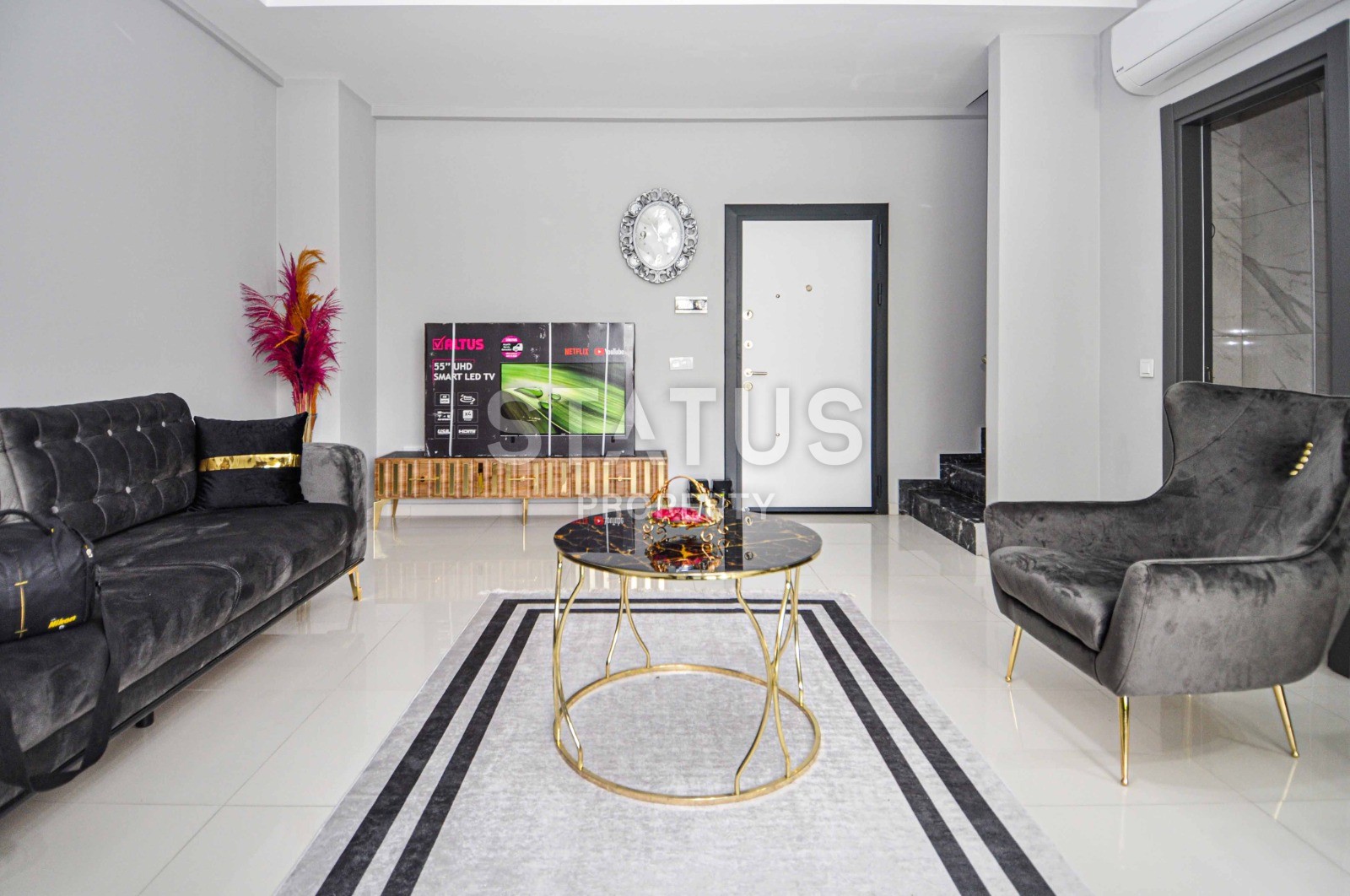 Двухуровневые меблированные апартаменты 2+1, 106м2 с выходом в сад. Каргыджак, Алания. фото 25