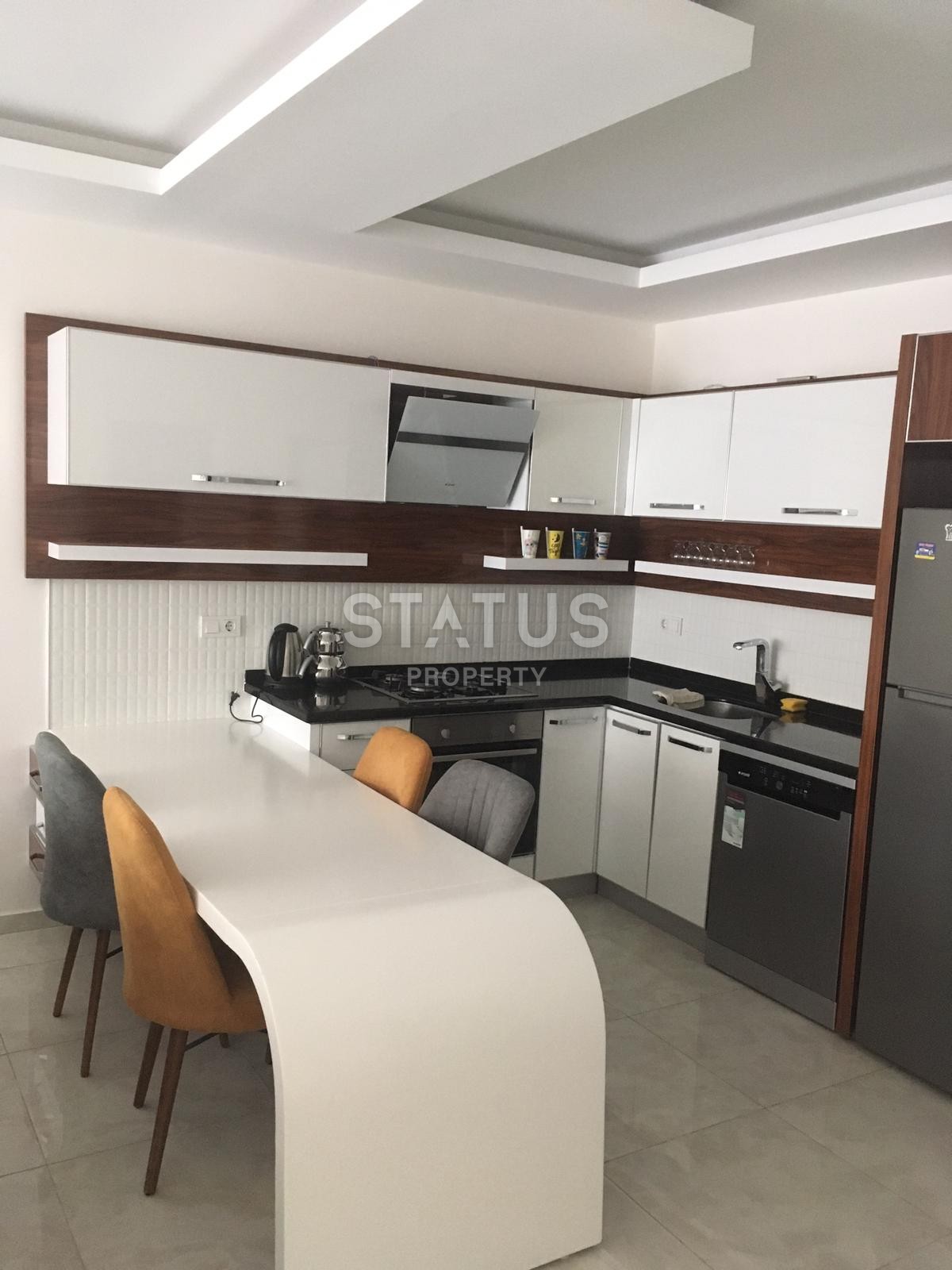 Меблированные апартаменты 1+1, 82 м2 с концепцией отеля в Махмутларе. фото 3