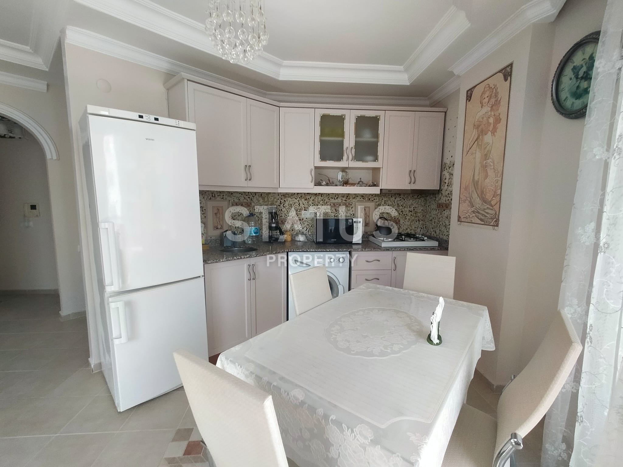 Квартира 1+1, 65 кв.м. напротив набережной реки Дим. Тосмур, Алания. фото 3