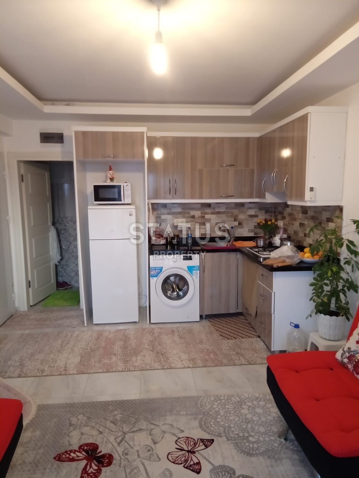 Spacious two-room apartment 65 sq.m. overlooking nature. Mahmutlar, Alanya. фото 9