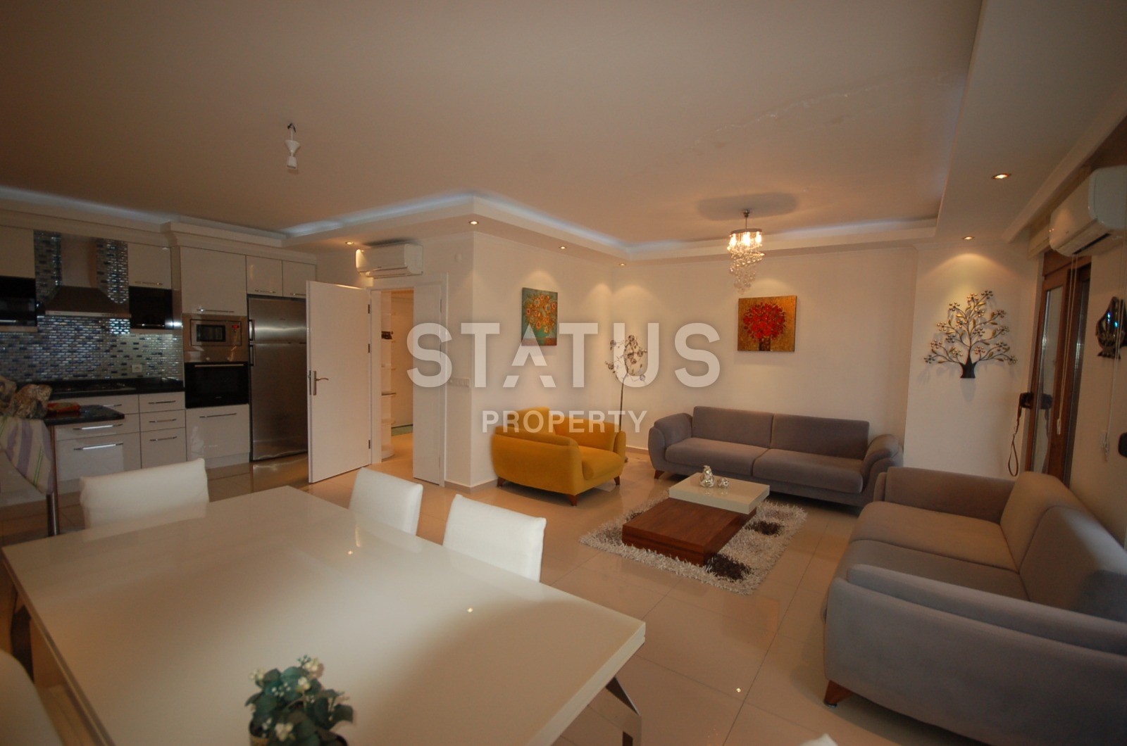 Меблированная квартира планировки 3+1, 145 м2 в современном комплексе, район Кестель, Аланья фото 17