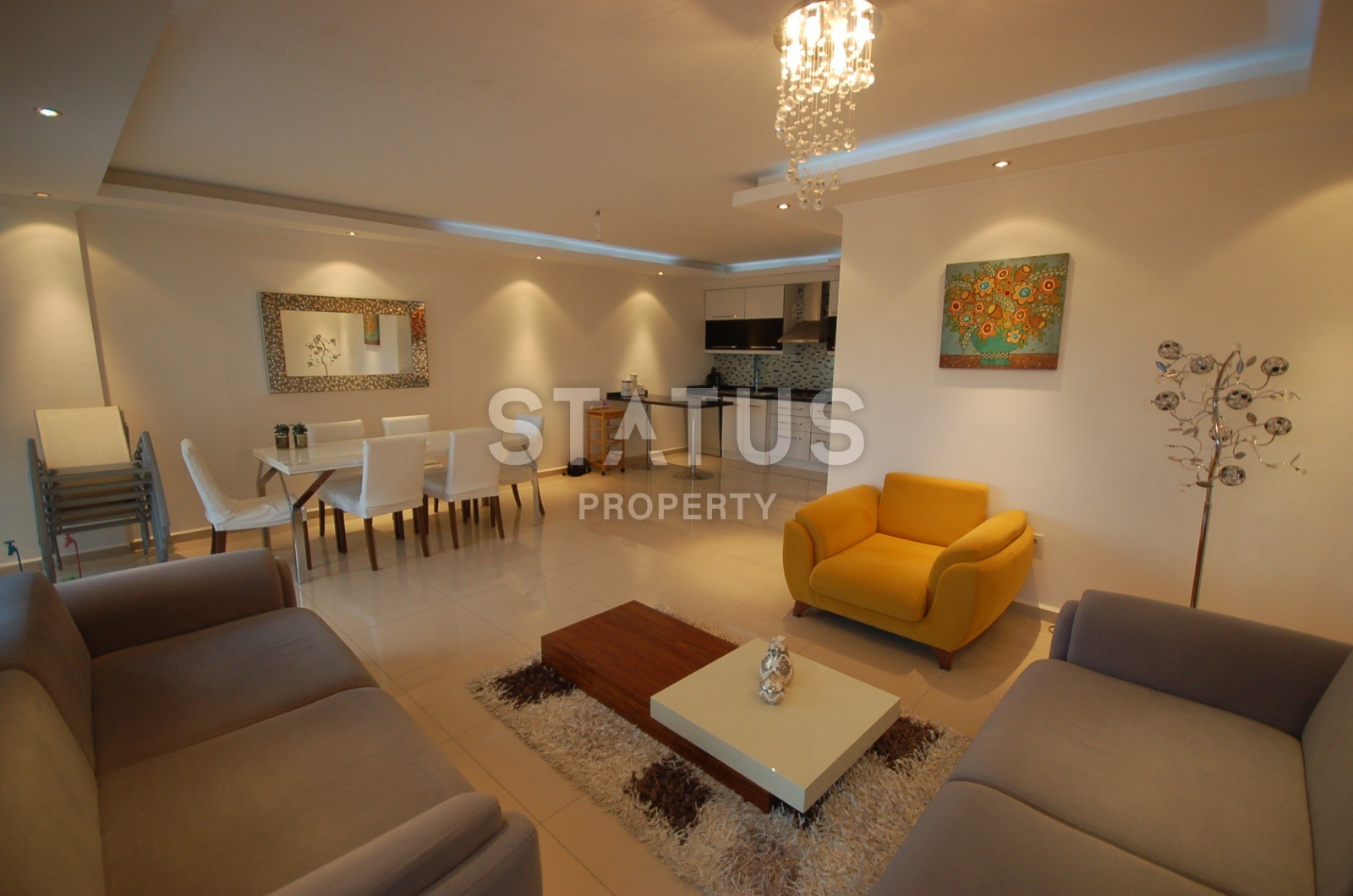 Меблированная квартира планировки 3+1, 145 м2 в современном комплексе, район Кестель, Аланья фото 46