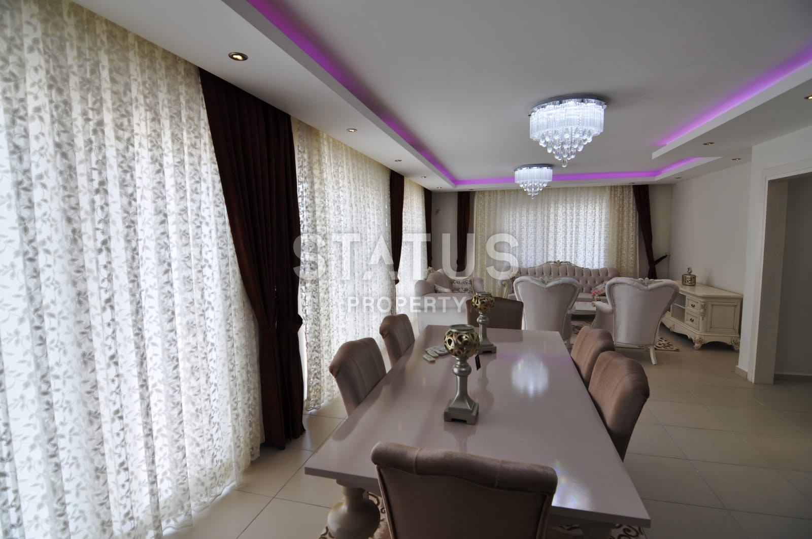 Penthouse 3+1, 155 m2 overlooking the sea and the historic city of Naula in Mahmutlar. фото 8