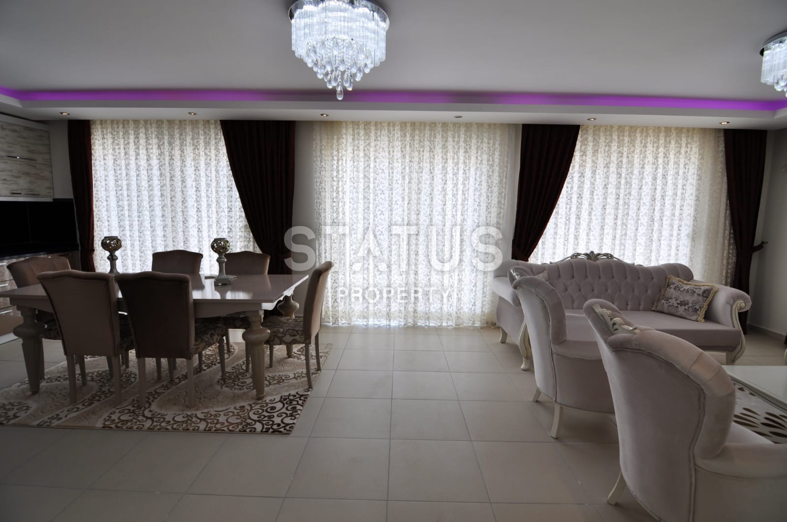 Penthouse 3+1, 155 m2 overlooking the sea and the historic city of Naula in Mahmutlar. фото 10