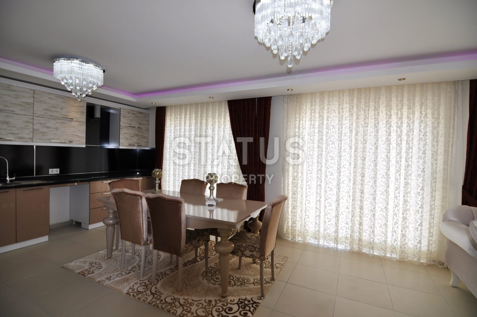 Penthouse 3+1, 155 m2 overlooking the sea and the historic city of Naula in Mahmutlar. фото 11