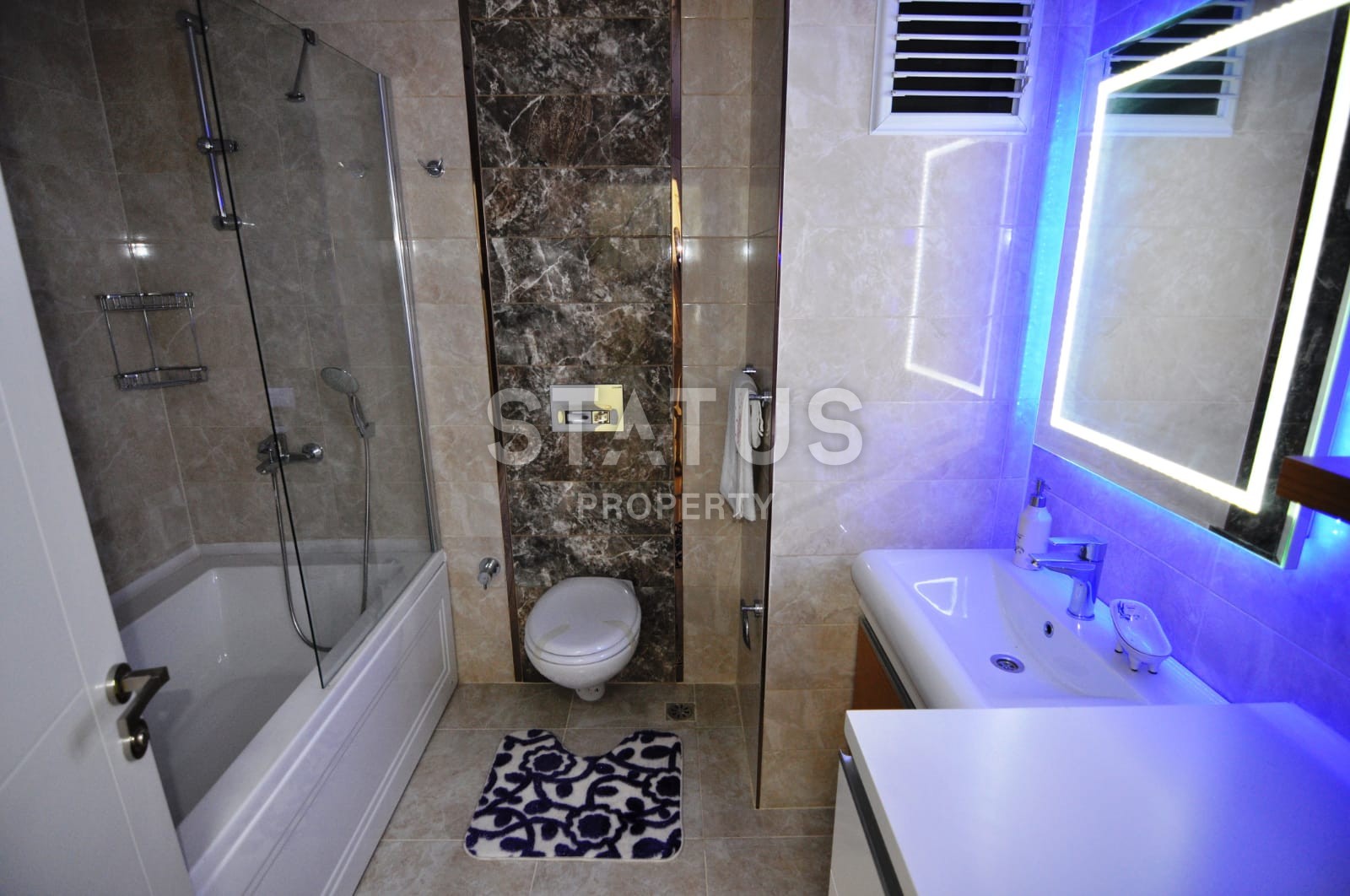 Penthouse 3+1, 155 m2 overlooking the sea and the historic city of Naula in Mahmutlar. фото 19