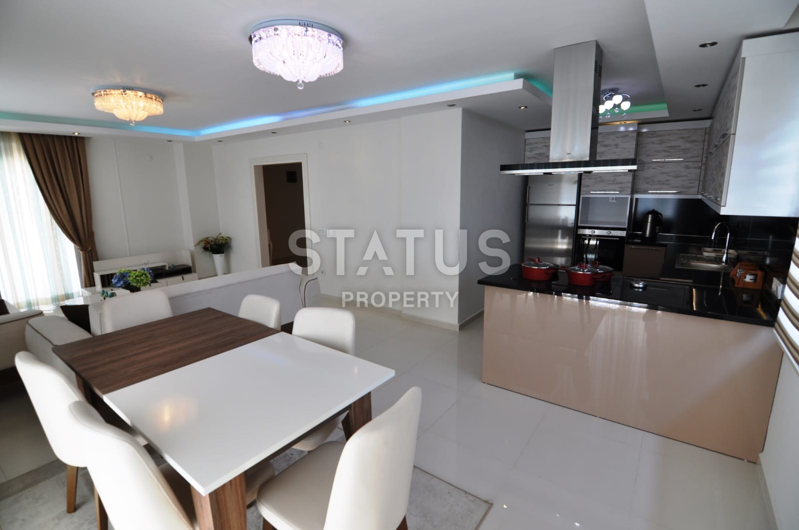 Spacious duplex 3+1, 185 m2 with panoramic views in Mahmutlar. фото 3