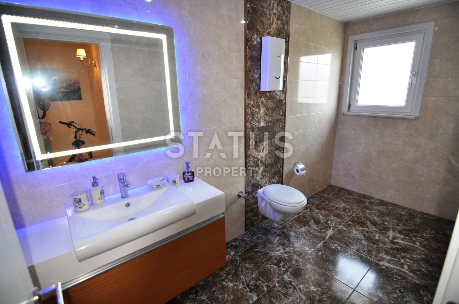 Spacious duplex 3+1, 185 m2 with panoramic views in Mahmutlar. фото 12