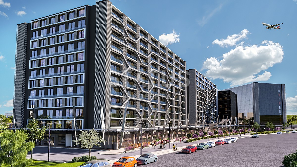 Apartments 1+1 and 2+1 in a modern luxury complex. Yenibosna, Istanbul. фото 3