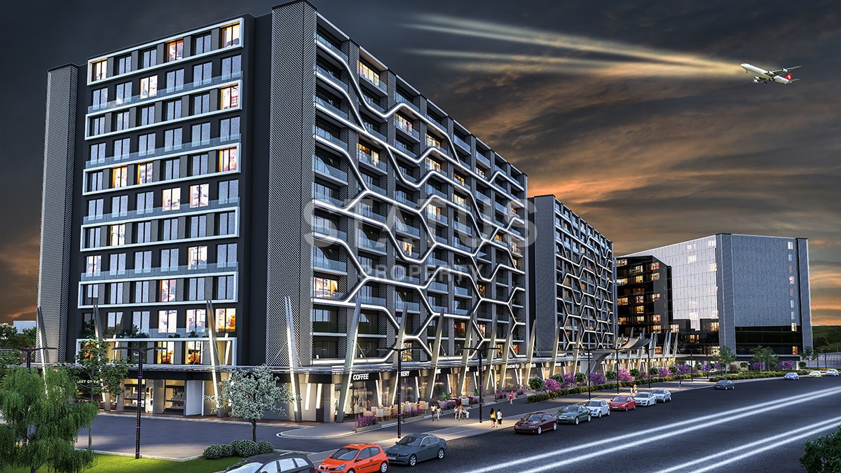 Apartments 1+1 and 2+1 in a modern luxury complex. Yenibosna, Istanbul. фото 4